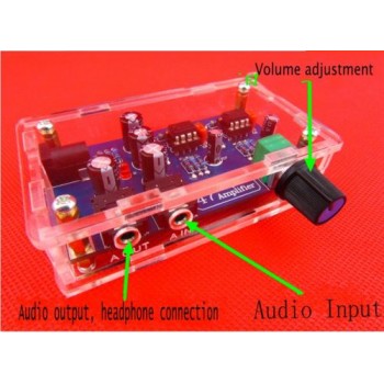 Classic 47 Headphone Amplifier Board amp circuit with housing