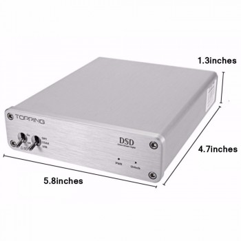 TOPPING D30 decoder CS4398 chip USB Coaxial Optical Input XMOS CS4398 24Bit 192KHz dsd 128  decoder amplifier