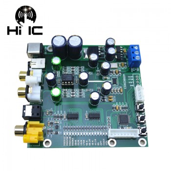 Latest ES9038Q2M ES9038 Q2M I2S DSD Optical Coaxial Input Decoder DAC Headphone Output HiFi Audio amplifier Board 384k dop128