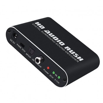 HD Audio Rush Digital Audio Surround Decoder 5.1 Channel Optical SPDIF / Coaxial Dolby AC3 / DTS Converter 2#