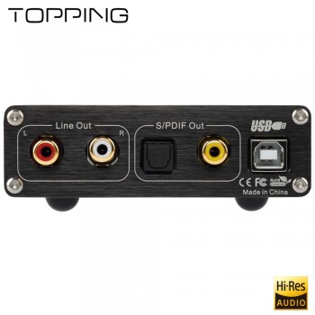 TOPPING D10 USB DAC Desktop Fever Hifi Decoder Optical Coaxial Fiber DSD256(Native) Top Quality Black