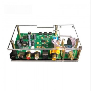 ES9038Q2M JRC5532 DAC I2S SPIDF CSR8675 aptx-hd Bluetooth 5.0 Module Decoder board in case with antenna case