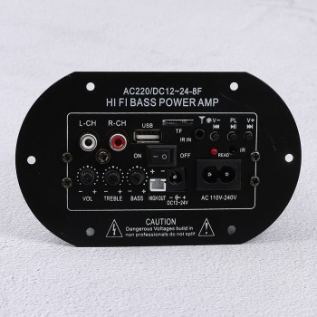 New Car Bluetooth HiFi Bass Power AMP Digital Auto Amplifier Stereo USB TF Radio Audio MP3 Music With Remote 220V