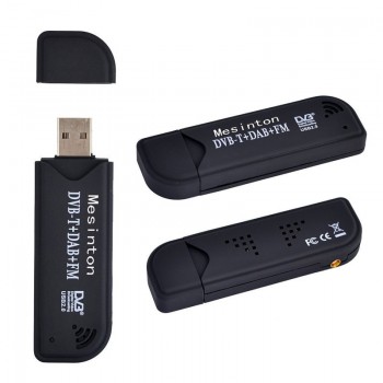 Useful Usb2.0 DAB FM DVB-T RTL-SDR Dongle vara RTL2832 R820T SDR Digital TV Tuner Receiver IR remoto com antena, Dropshipping