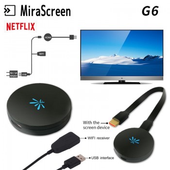 MiraScreen G6 Wireless Fire Smart TV Stick 2.4G TV Dongle HDMI 1080P Airplay DLNA Play Android Wifi Display TV Receiver