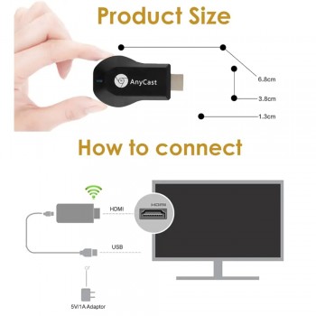 128M Anycast M2 M9 Plus Ezcast Miracast AirPlay Chrome Any Cast TV Stick HDMI Wifi Display Receiver Dongle For IOS Andriod Z2