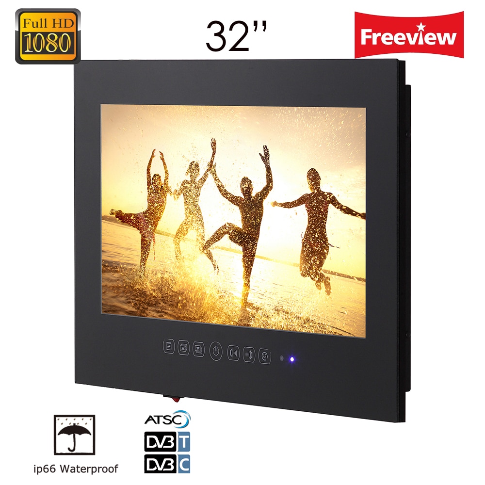 Souria 32 inch IP66 Waterproof Bathroom Full HD LED TV Luxury Hotel LCD TV Shower Room Water Resistant LED TV