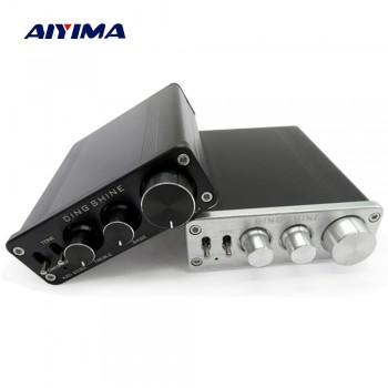 Aiyima TA2020 Audio Amplifier 20W+20W 2.0 Dual Channel Class T Digital Home Theater Amplifiers DC12V DVD PC Mobile Phone CD AMP