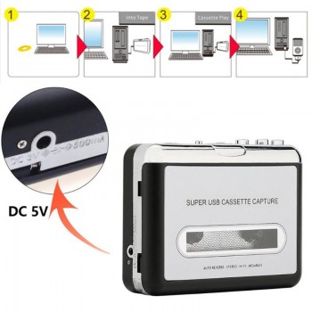 1Pcs New Tape to PC Super Cassette to MP3 Audio Music CD Digital Audio Music Player Converter Capture Recorder