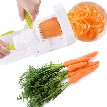 Folding 5 Blade Vegetable Spiralizer Veggie Pasta amp; Spaghetti Vegetable Spiral Slicer Carrot Zucchini Noodler Maker Zoodle Maker