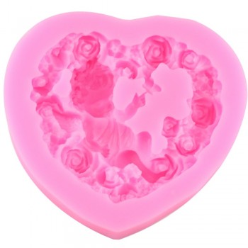 Rose Angel Craft Art Silicone Soap Mold 3D Craft Molds DIY Fimo Resin Clay Candle Molds Fondant Handmade Soap Moulds