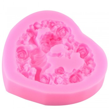 Rose Angel Craft Art Silicone Soap Mold 3D Craft Molds DIY Fimo Resin Clay Candle Molds Fondant Handmade Soap Moulds