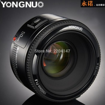 YONGNUO Lens YN50mm f1.8 YN EF 50mm f/1.8 AF Lens YN50 Aperture Auto Focus for Canon EOS 60D 70D 5D2 5D3 600d Canon DSLR Cameras