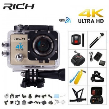 RICH Q5H pro Action camera Ultra HD 4 K WiFi Full 1080 P 60fps Diving underwater go waterproof Helmet Cam Sports action Cameras