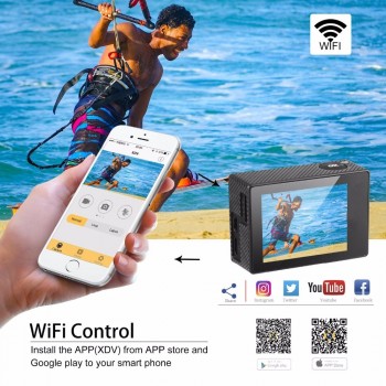 2018 new Ultra HD 4K wifi (OEM EKEN H9R) action camera 4k/30fps dual screen 2.0 LCD go waterproof pro sj Extreme mini Camcorder