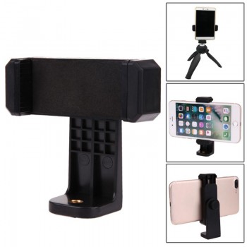 ALLOET Unique Design 1/4 Screw Head Smart Phone Stands Tripod Monopod Holder Clip Mount 360 Degree Rotation Black For iPhone