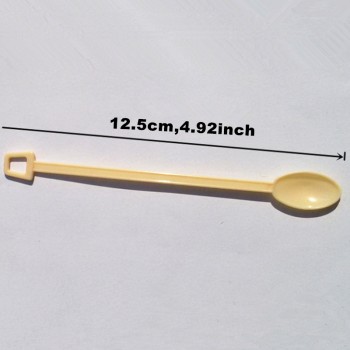 Goldbaking Disposable Coffee Stirrer Spoon Plastic Stir Stirrer Mini Stir Tea Swizzle Sticks Beige 450 Pieces