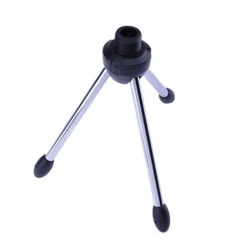 Mini Lightweight microfone holder Foldable Desktop Tripod Microphone Mound Holder Mic Stand Adjustable Microphones Tripods