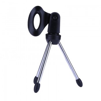 Mini Lightweight microfone holder Foldable Desktop Tripod Microphone Mound Holder Mic Stand Adjustable Microphones Tripods