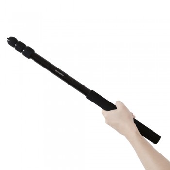 MINIFOCUS 230cm/90in Lightweight Extendable 2in1 Zoom Microphone Boom Pole Camera Monopod Padded Handle Twist Lock 3 Sections