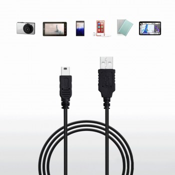 Marsnaska 50cm Mini USB 2.0 A Male to Mini 5 Pin B Charge Data Cable Adapter For MP3 Mp4 Player Digital Camera phone