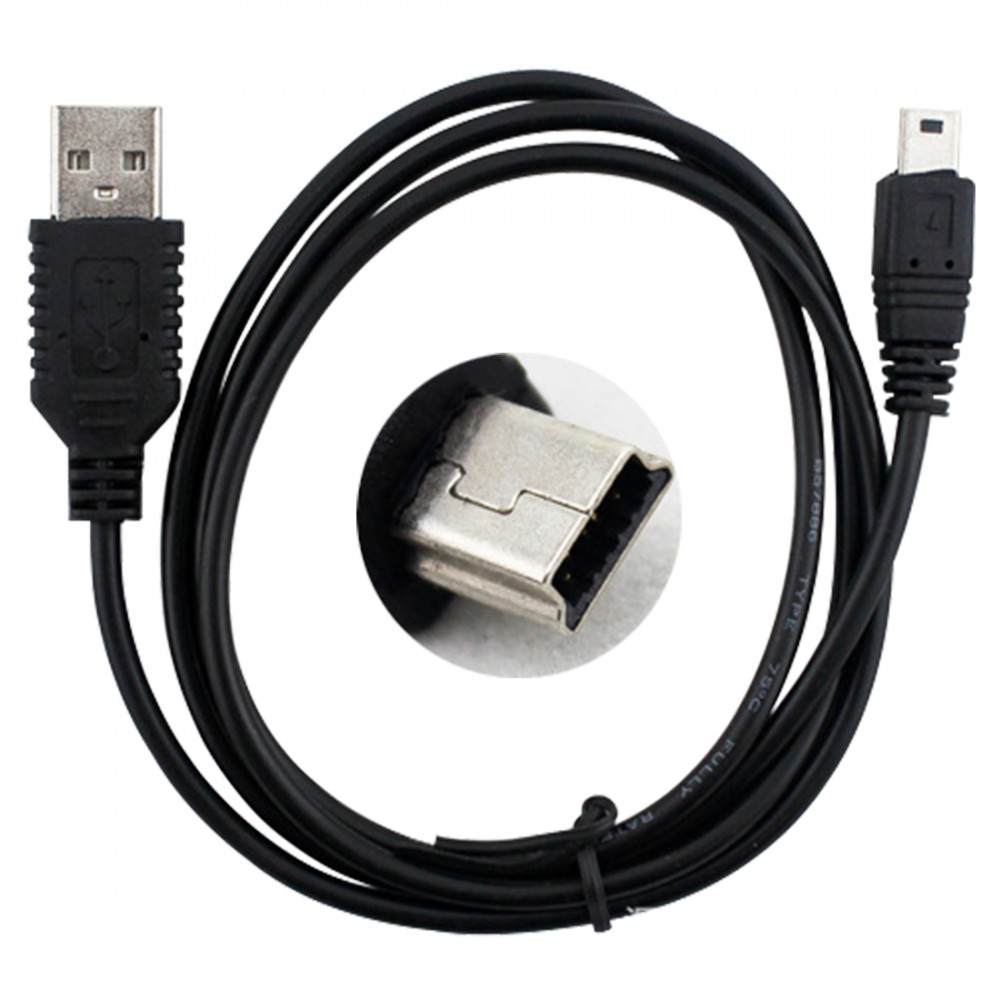 Marsnaska 50cm Adapter Mini USB 2.0 A Male to Mini 5 Pin B Charge Data Cable Adapter For MP3 Mp4 Player Digital Camera phone