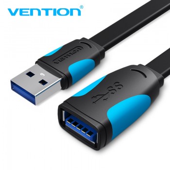 Vention Extension Cable USB 3.0 Cable Flat Male to Female Data Cable USB 3.0 Extender Cord for Computer USB Extension Cable