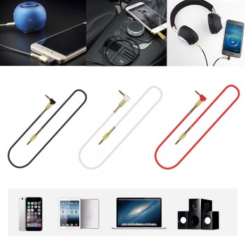 vovotrade 3.5mm Jack Elbow Male to Male Stereo Headphone Headset Eearphone Car Aux Audio Extension Cable Drop Shipping