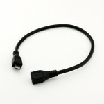 1pcs USB 2.0 Mini B 5-Pin Female to Micro USB Male Data Charger Converter Adapter Cable 30cm