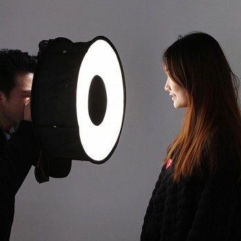 PULUZ 45cm Ring Softbox Speedlight Round Style Flash Light Shoot Soft box Foldable Flash Light Diffuser For Camera Smartphones