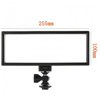 Viltrox 2x L132T 3300-5600K Mini LED Video Fill Light Panel+ AC Adapter + 2m Stand Lighting Kit for DSLR Camera DV Camcorder