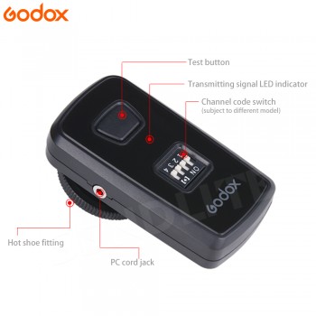 Godox DM-16 Wireless Studio Flash Trigger 433HMz 16 Channels Transmitter + Receiver Kit Single Triggerling piont For DSLR Camera