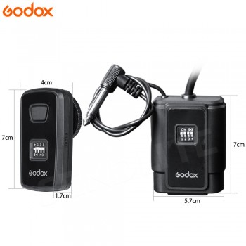 Godox DM-16 Wireless Studio Flash Trigger 433HMz 16 Channels Transmitter + Receiver Kit Single Triggerling piont For DSLR Camera