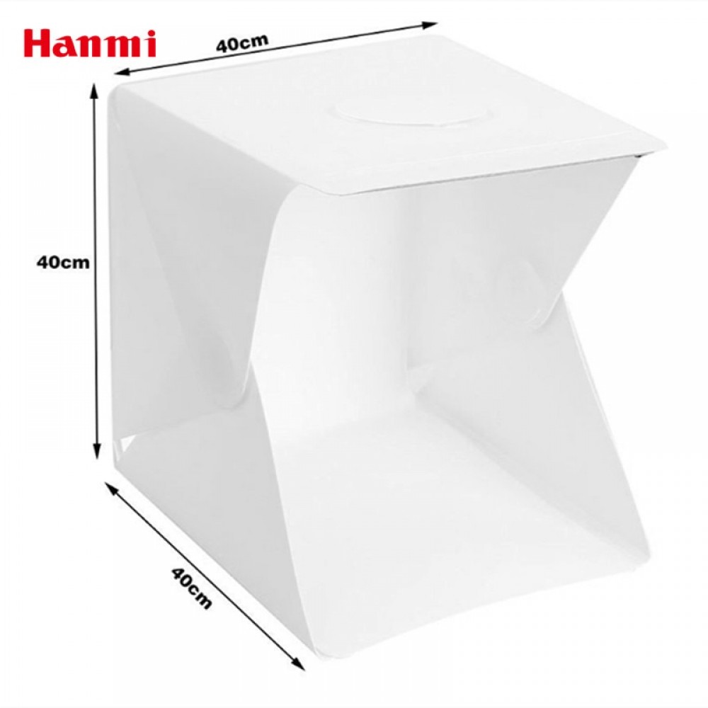 Hanmi 40cm Led Light Mini Photo Studio Tabletop Shooting Light Box Softbox Tent Lightbox Soft Box Accessories Backdrops Lightbox