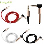 kongyide New Arrival 3.5mm Jack Elbow Male to Male Stereo Headphone Car Aux Audio Extension Cable jy18 apr20