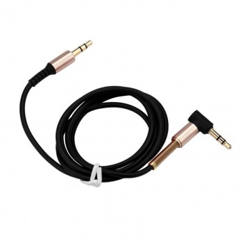 kongyide New Arrival 3.5mm Jack Elbow Male to Male Stereo Headphone Car Aux Audio Extension Cable jy18 apr20