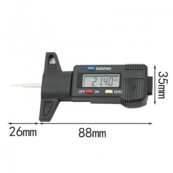 Tire Pressure Gauge Car Tyre Digital Tread Brake Pad Shoe Gauge Depth Tester Guage Tire Pressure Measurement Car Styling