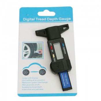 Tire Pressure Gauge Car Tyre Digital Tread Brake Pad Shoe Gauge Depth Tester Guage Tire Pressure Measurement Car Styling