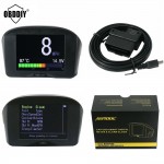 2.4 AUTOOL Multi-Function Car OBD Smart Digital meteramp; Alarm Fault code Water temperature gauge voltage speed meter display