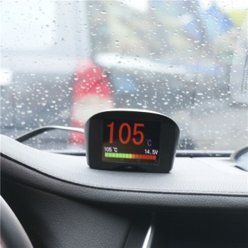 2.4 AUTOOL Multi-Function Car OBD Smart Digital meteramp; Alarm Fault code Water temperature gauge voltage speed meter display