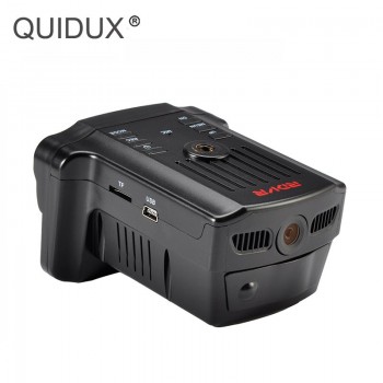 QUIDUX 2 In 1 Radar DVR 2.7LCD Russian/English Voice Speed Car DVR Camera Radar Detector Speed Combo Alarm for car Anti Radar