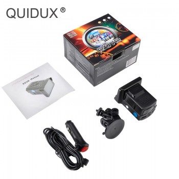 QUIDUX 2 In 1 Radar DVR 2.7LCD Russian/English Voice Speed Car DVR Camera Radar Detector Speed Combo Alarm for car Anti Radar