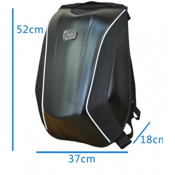 2018 New Arrivals OGIO Mach 5 Knight Backpack Waterproof Motocross backpack computer bag carbon fiber Hard shell backpack