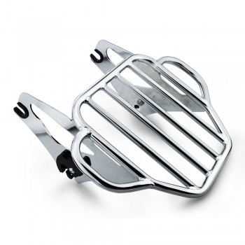 MOTORCYCLE CHROME KING DETACHABLE TWO UP LUGGAGE RACK FOR HARLEY DAVIDSON TOURING MODEL Road King  Electra Road Glide