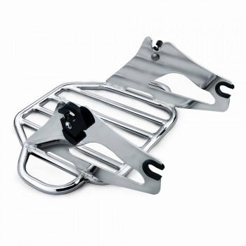 MOTORCYCLE CHROME KING DETACHABLE TWO UP LUGGAGE RACK FOR HARLEY DAVIDSON TOURING MODEL Road King  Electra Road Glide