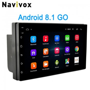 Navivox 2 Din Android Car Radio 7 Universal Car DVD GPS Player Android 8.1 Go Multimedia Navigation For Nissan Honda Toyota BYD