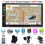 2Din GPS Rear Camera Central Multimidia 2 Din 7 Bluetooth MP5 MP3 Music Video Player Multimedia Radio Autoradio Mirror Link