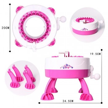 Household Hand Knitting Machine DIY Scraf Hat Sock Girls Weaving Loom knit Children Apparel Sewing Tool Educational Learning Toy