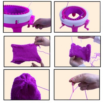 Household Hand Knitting Machine DIY Scraf Hat Sock Girls Weaving Loom knit Children Apparel Sewing Tool Educational Learning Toy