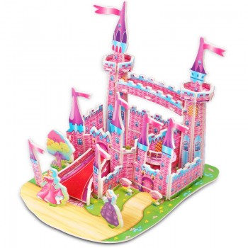 Kids craft 3d paper cartoon three-dimensional puzzle childrens intellectual power toy diy building puzzle